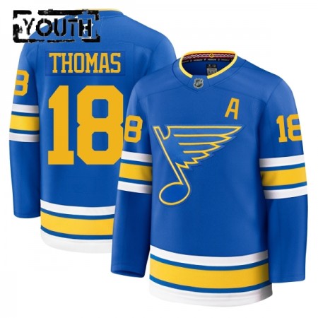 Lasten NHL St. Louis Blues Pelipaita 2025-26 Fanatics Premium Robert Thomas Koti Sininen